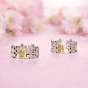 Bague puzzle couple