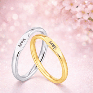 Bague promesse personnalisée fine