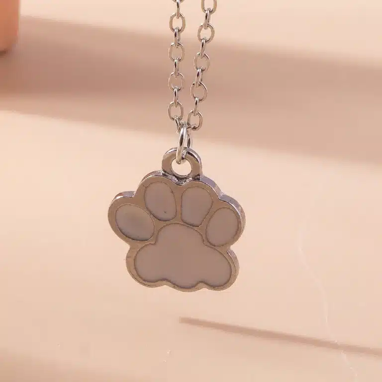 Collier couple patte de chien 3