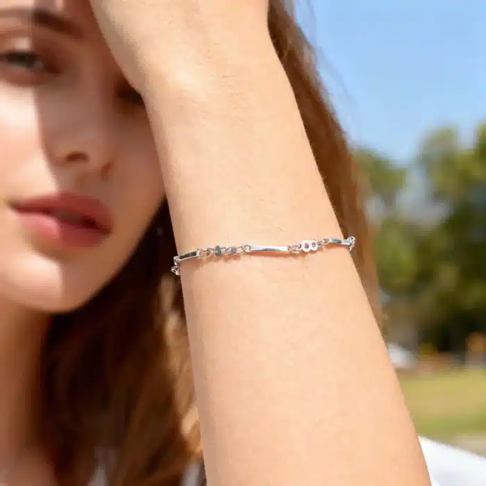 Bracelet couple symbolique argent 5