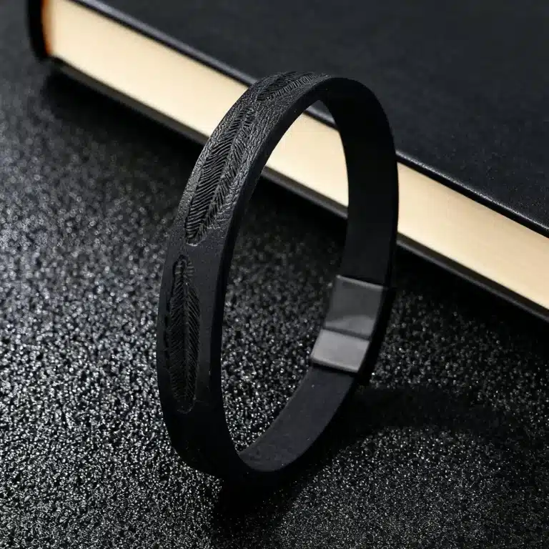 Bracelet couple plumes 3