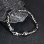 Bracelet couple punk argent 5