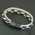Bracelet couple homme corde tressée 5