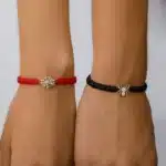 Bracelet couple toile d'araignée 2