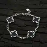 Bracelet couple trèfle porte bonheur femme 4