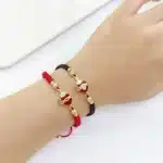 Bracelet couple coeur couronne 5