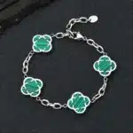 Bracelet couple trèfle porte bonheur femme 3