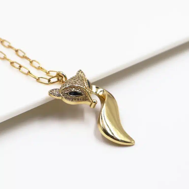 Collier couple renard femme 2