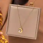 Collier couple lune pour femme 1