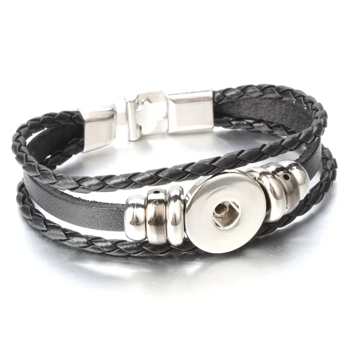 Bracelet couple bouton 4