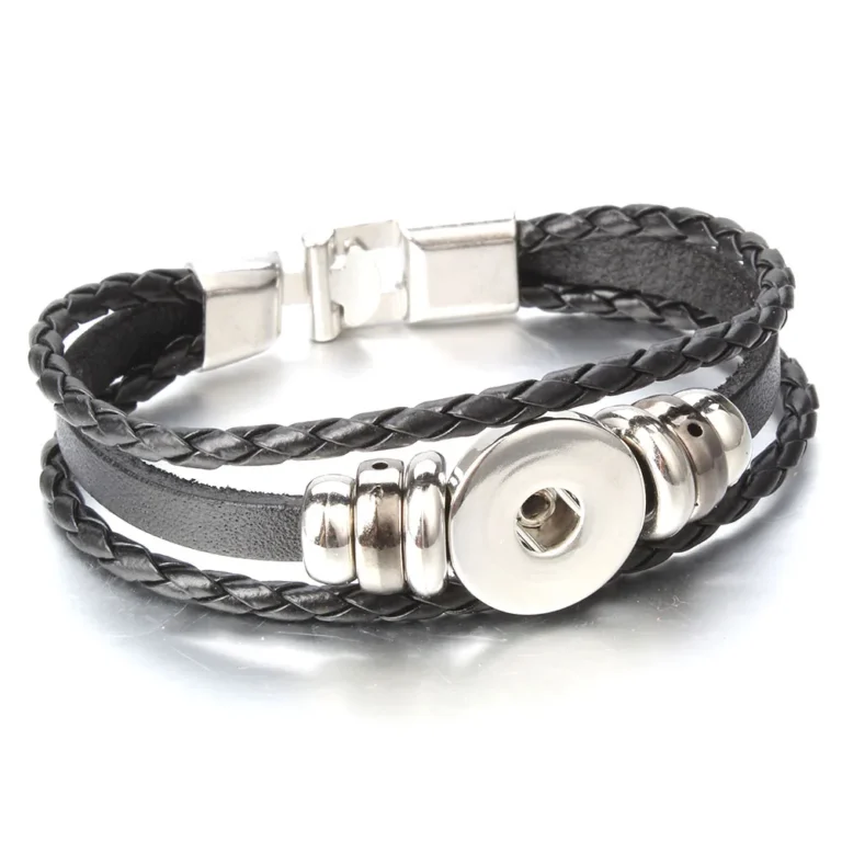 Bracelet couple bouton 4
