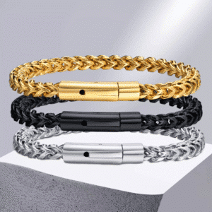 Bracelet matching couple acier