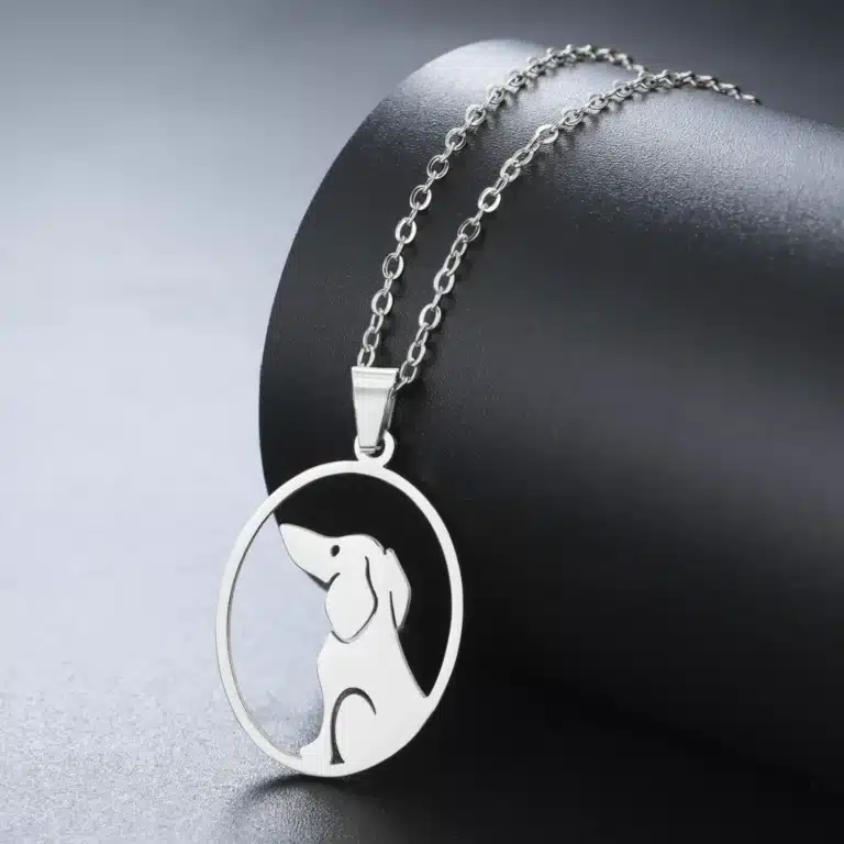 Collier couple chien mignon 5