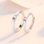 Bague couple lune soleil 2