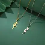 Collier couple chaton personnalisé 15