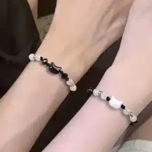 Bracelet couple chat mignon 3