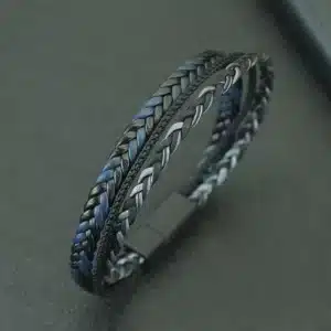 Bracelet couple homme corde tressée 1