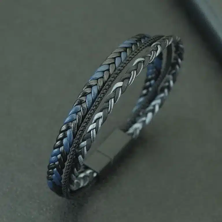 Bracelet couple homme corde tressée 1