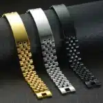 Bracelet couple homme luxe gravé 2