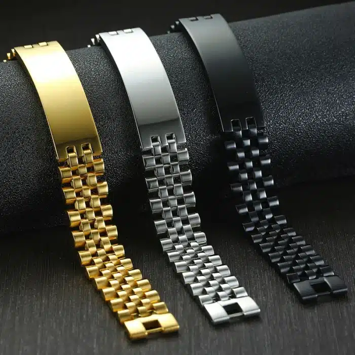 Bracelet couple homme luxe gravé 2