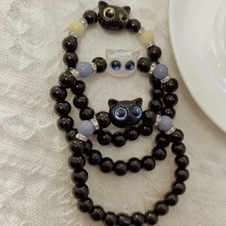 Bracelet couple chat lumineux 4