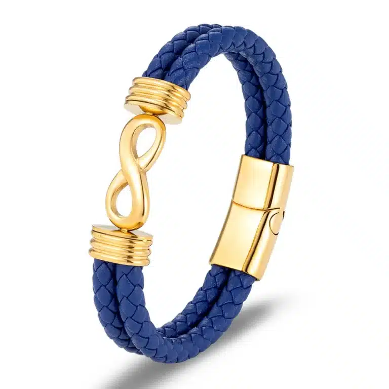 Bracelet couple signe infini cuir 6