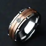 Bague fond noir couple 2