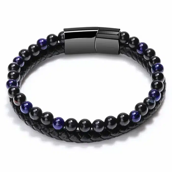 Bracelet couple pierres naturelles 5