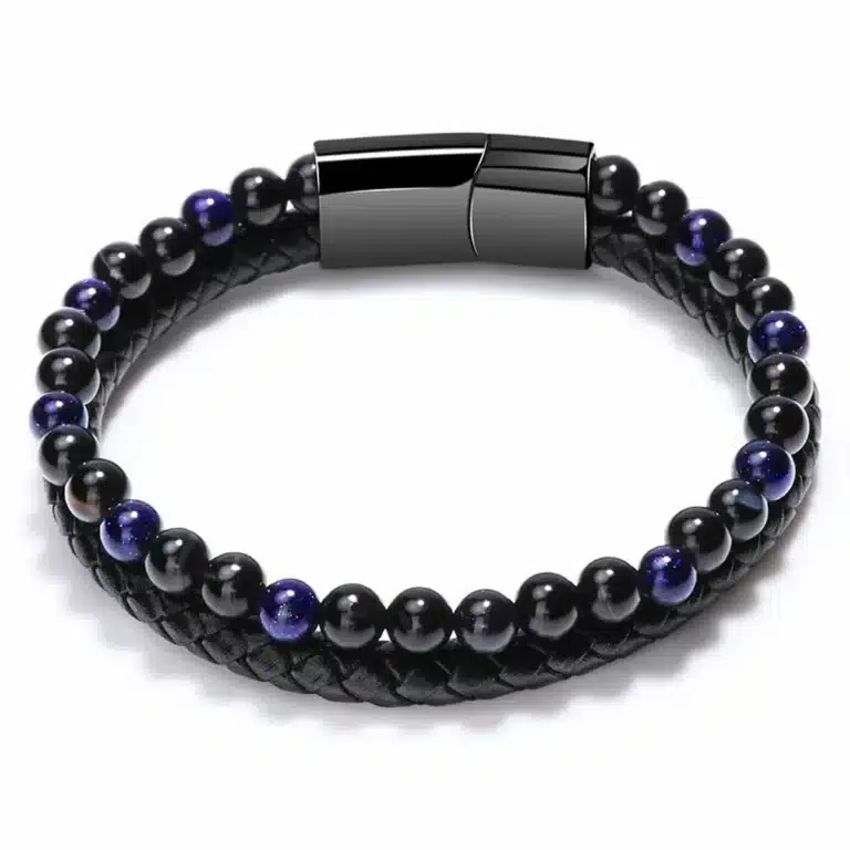 Bracelet couple pierres naturelles 5