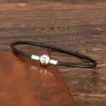 Bracelet couple minimaliste serrure 4