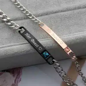 Bracelet couple la belle et la bête 1