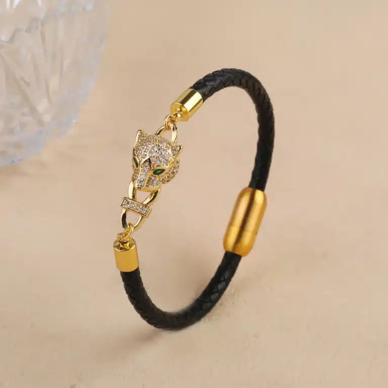 Bracelet couple léopard 1