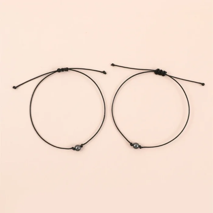 Bracelet couple boule magnétique 4