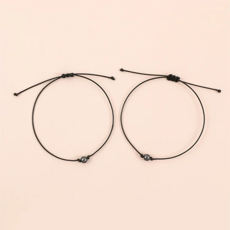 Bracelet couple boule magnétique 4