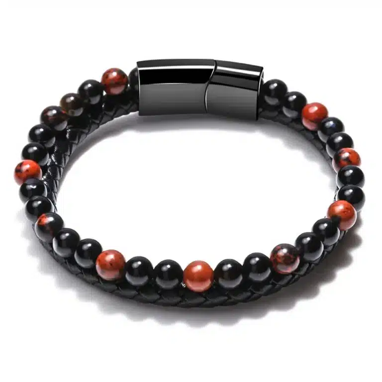 Bracelet couple pierres naturelles 4