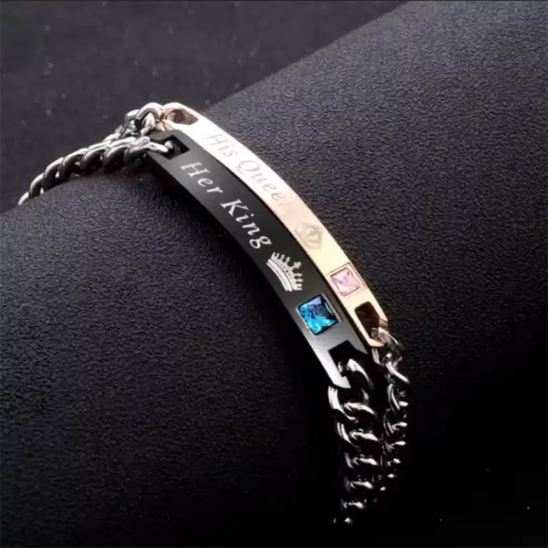 Bracelet couple roi et reine 1