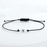 Bracelet couple cordon oeil bleu 2