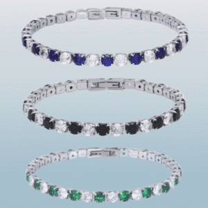 Bracelet couple femme élégant argent