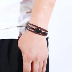 Bracelet couple homme coeur flèche