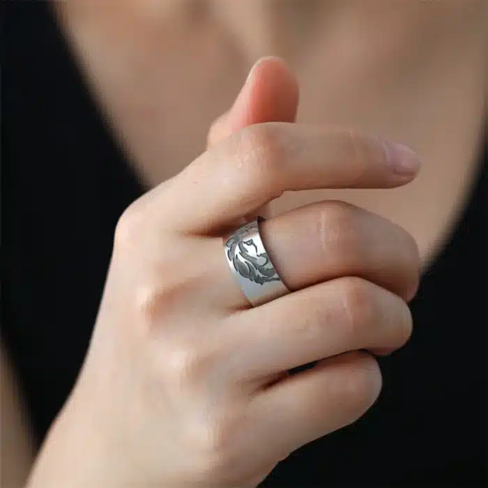 Bague couple lion et lionne 4