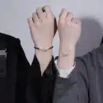 Bracelet couple rose épines 4