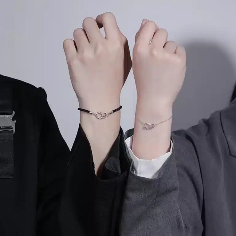 Bracelet couple rose épines 4