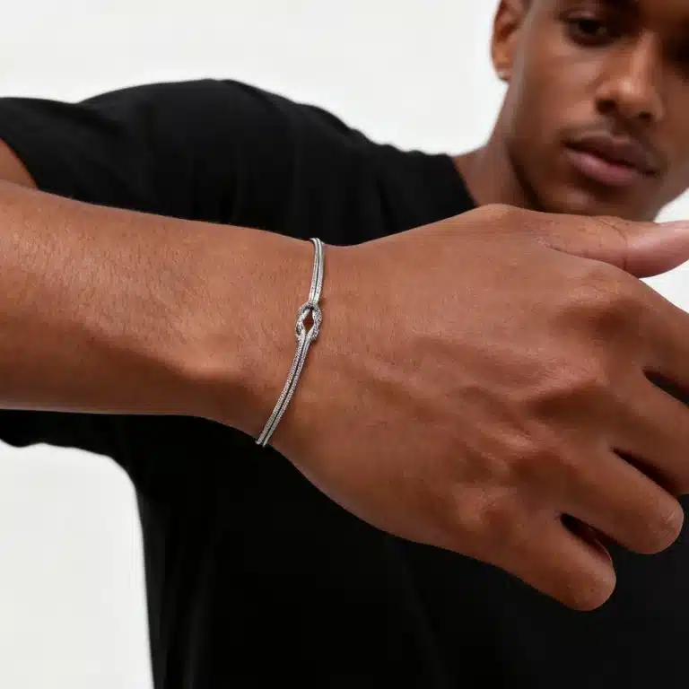 Bracelets couple nœud d'amour 2