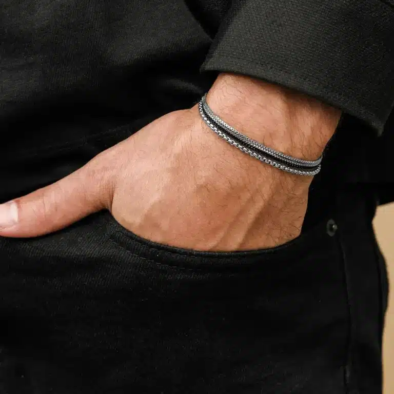 Bracelet couple homme chainette 3