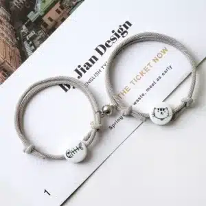 Bracelet couple porte-bonheur chat 4