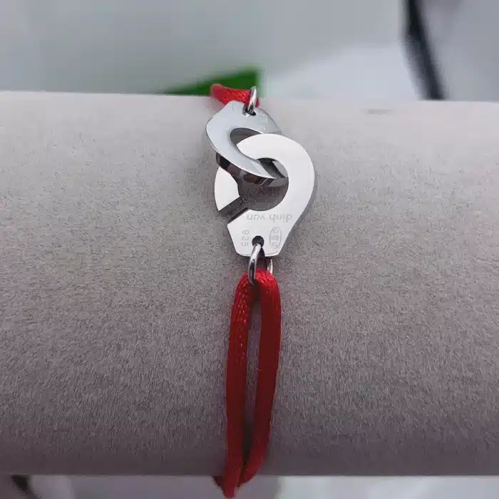 Bracelet couple menottes acier 6