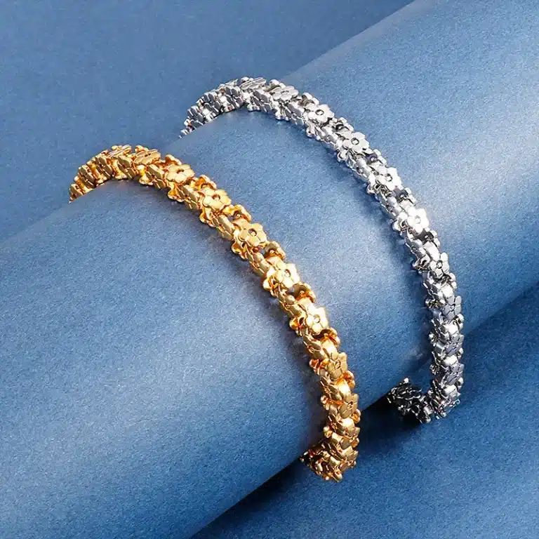 Bracelet couple amour argent doré 1