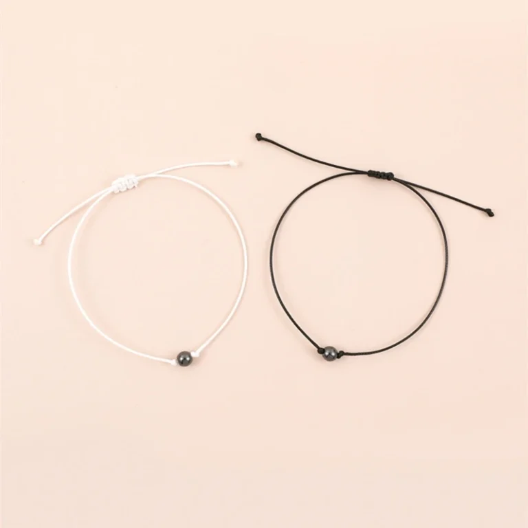 Bracelet couple boule magnétique 5