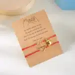 Bracelet couple aimanté coeur rouge et noir 3