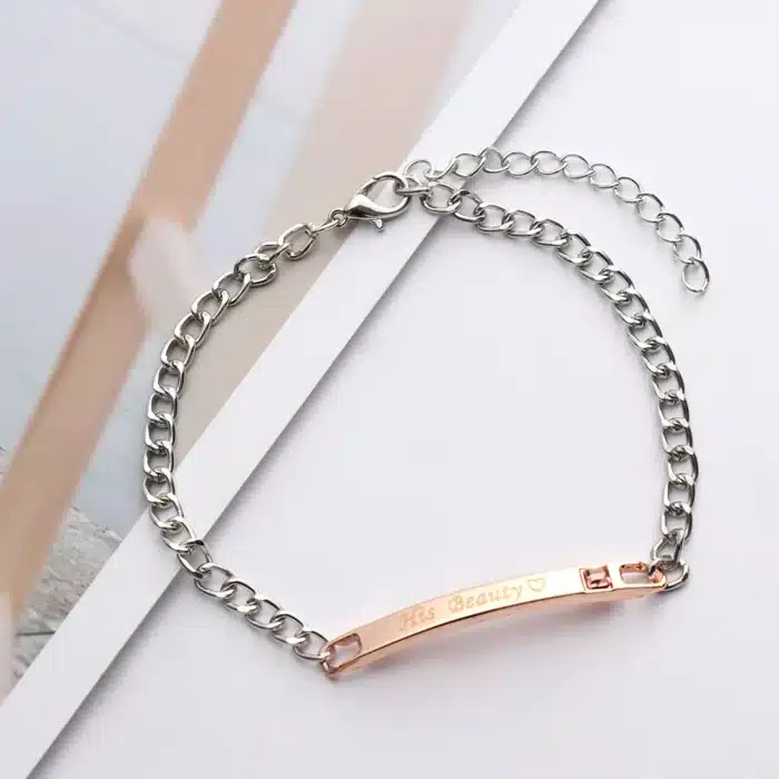 Bracelet couple la belle et la bête 4